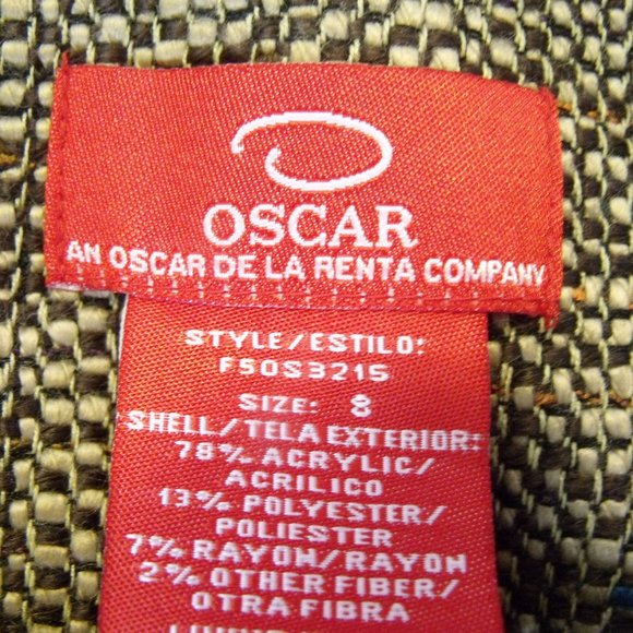 Oscar de la Renta Tweed Belted Blazer - Picture 5 of 6